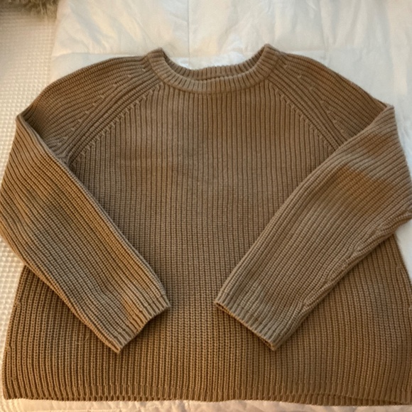 QUINCE COTTON FISHERMAN SWEATER - Picture 1 of 5